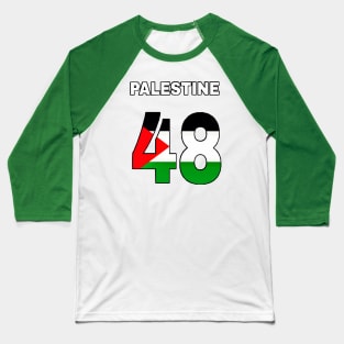 Palestine 48 - Back Baseball T-Shirt